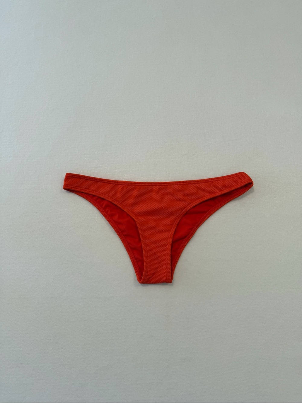 Tilly's Bright Red Textured Bikini Bottom Large Unworn